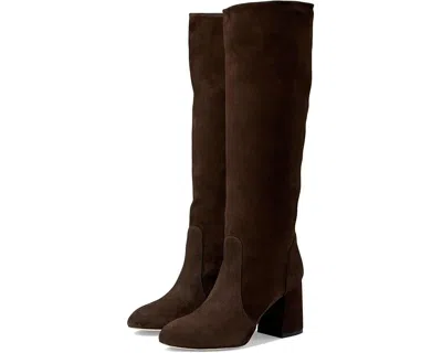 Stuart Weitzman Flareblock 85 Slouch Boots Women's Walnut Leather Zogg596 In Brown