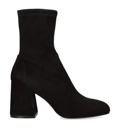 STUART WEITZMAN FLAREBLOCK HEELED BOOTS 85