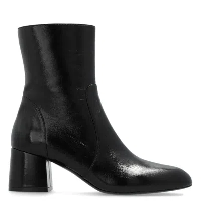 Stuart Weitzman Flareblock Leather Boots