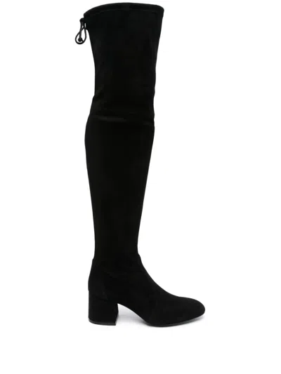 STUART WEITZMAN FLARELAND 70MM SUEDE KNEE BOOTS