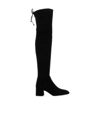 Stuart Weitzman Womens Black Tieland Suede Over-the-knee Boots