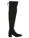 Stuart Weitzman Suede Midland Over-the-knee Boots In Black
