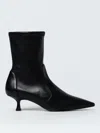 Stuart Weitzman Pointed Toe Ankle Boots With 50mm Heel In Black