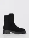 Stuart Weitzman Flat Ankle Boot  Woman Color Black In Animal Print