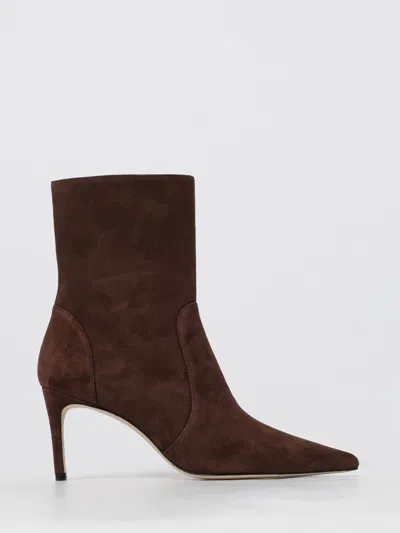 Stuart Weitzman Flat Ankle Boot  Woman Color Brown