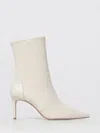 Stuart Weitzman Flat Ankle Boot  Woman Color White In Animal Print