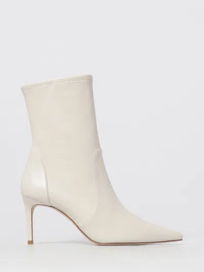 Stuart Weitzman Flat Ankle Boot  Woman Color White In Animal Print