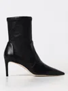 Stuart Weitzman 85 Stretch Bootie Ankle Leather Embroidery In Black