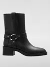 Stuart Weitzman Jax Harness Leather Moto Booties In Schwarz