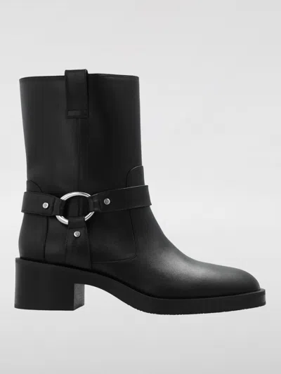 STUART WEITZMAN FLAT ANKLE BOOTS STUART WEITZMAN WOMAN COLOR BLACK,F84621002