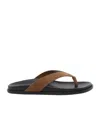 Stuart Weitzman Flat Flip-flops In Brown