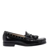 Stuart Weitzman Tassel Stud Loafers In Black