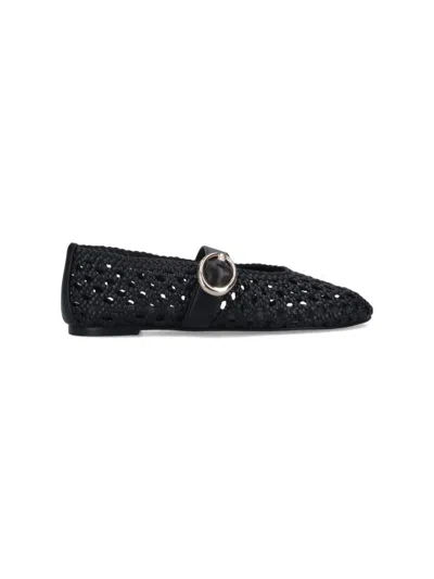 Stuart Weitzman Flat Shoes In Black