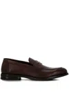 Stuart Weitzman Sw Clup Classic Penny Square-toe Loafer In Brown