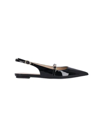 Stuart Weitzman Flat Shoes In Black