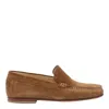 Stuart Weitzman Men's Brady Suede Penny Loafers In Beige