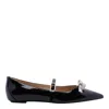 Stuart Weitzman Felicity Bow Ballerinas In Black