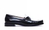 Stuart Weitzman Round Head Loafer Shoes In Black