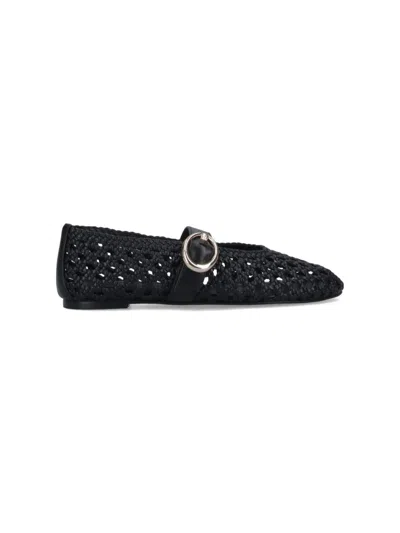 Stuart Weitzman Flat Shoes In Black