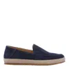 Stuart Weitzman Loafers With Espadrille Sole And Suede Upper In Blue