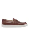 Stuart Weitzman Brixton Comfortable Flat Sole Loafers In Brown
