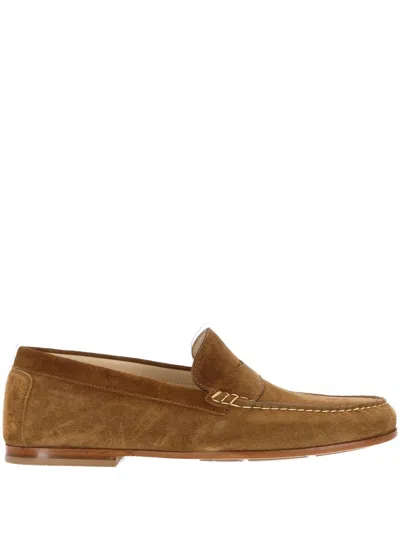 Stuart Weitzman Flat Shoes In Camel Tan
