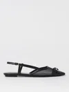 Stuart Weitzman Black Slingback Ballerinas With Pointed Design In Black