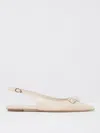 Stuart Weitzman Leather Flats In Cream