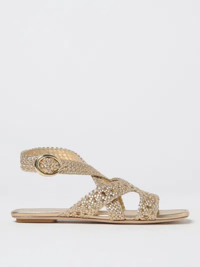 STUART WEITZMAN FLAT SANDALS STUART WEITZMAN WOMAN COLOR GOLD,G85736047