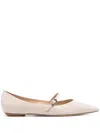Stuart Weitzman Emilia Ballet Flats In White