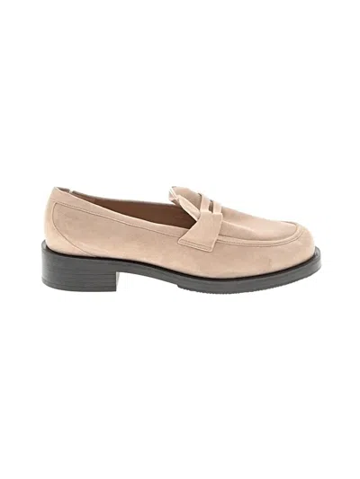 Pre-owned Stuart Weitzman Flats In Tan