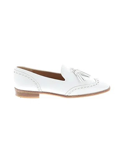 Pre-owned Stuart Weitzman Flats In White