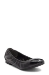 Stuart Weitzman Gabby Foldable Ballet Flat In Black