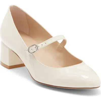 Stuart Weitzman Gabby Mary Jane Pump In White