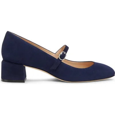 Stuart Weitzman Gabby Mary Jane Pump In Nice Blue
