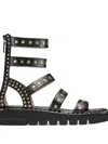 Stuart Weitzman Gala Lift Sandals In Black