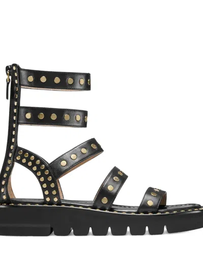 Stuart Weitzman Gala Lift Sandals In Black
