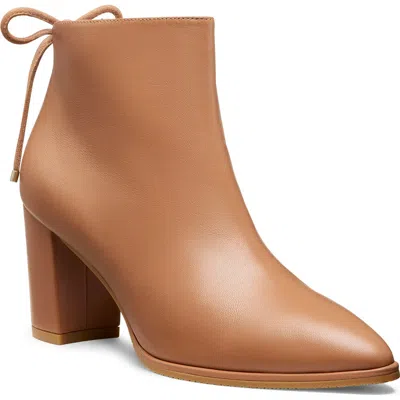 Stuart Weitzman Gardiner Block Heel Boot In Tan
