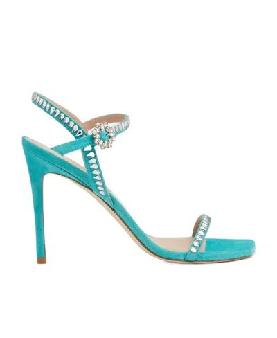 STUART WEITZMAN GEMCUT 100LACE-UP SANDALS