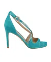 Stuart Weitzman Gemcut Embellished Heeled Sandals In Multicolor