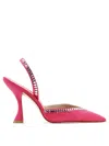 STUART WEITZMAN GEMCUT XCURVE 100 HEELED SHOES FUCHSIA