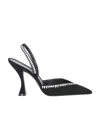 Stuart Weitzman Gemcut Xcurve Pointed-toe Pumps In Black