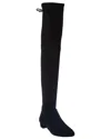 Stuart Weitzman Over-the-knee Boots With Luxurious Suede Finish And Elegant Design In Black