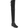 Stuart Weitzman Genna Over-the-knee Boot In Black Leather