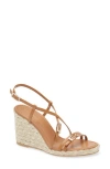 Stuart Weitzman Georgie Espadrilles Widge In Macchiato/natural