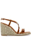 Stuart Weitzman Georgie Espadrilles Widge In Brown