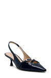Stuart Weitzman Georgie Kitten Heel Slingback Pump In Multi
