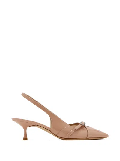 Stuart Weitzman Georgie Slingback Pumps In Brown