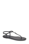 Stuart Weitzman Georgie T-strap Sandal In Black