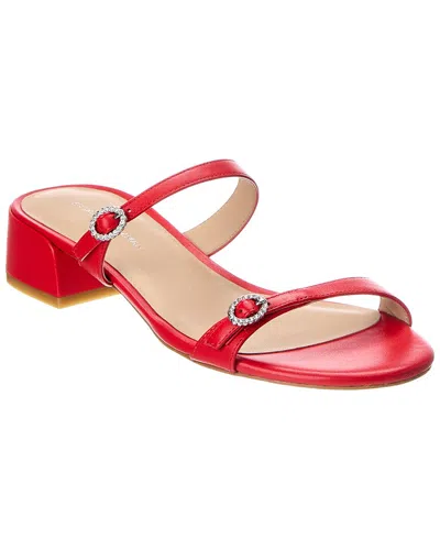 Stuart Weitzman Ginger Xtal Block 35 Leather Sandal In Multi